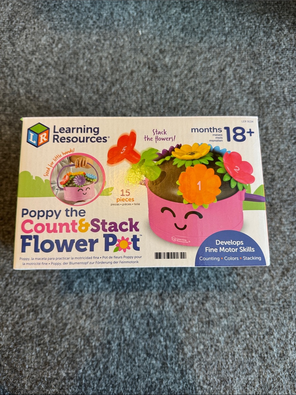 Learning Resources Count and Stack Flower Pot
